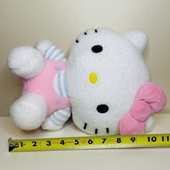 NWT Authentic Sanrio Hello Kitty plushie in Pink Jumpsuit Fluffy & Cute 11” - Picture 3 of 5